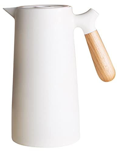 WENJIA Jarra térmica Grande para café, Termo de Doble Pared, Revestimiento de Vidrio para el hogar, cafetera, Olla de Aislamiento para el hogar, jarras al vacío
