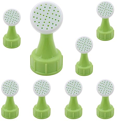 8 Pack Watering Tops for Plastic Bottles Mini Hand Bottle Top Waterers Portable Watering Sprinkler Heads for Plant Flower Gardening