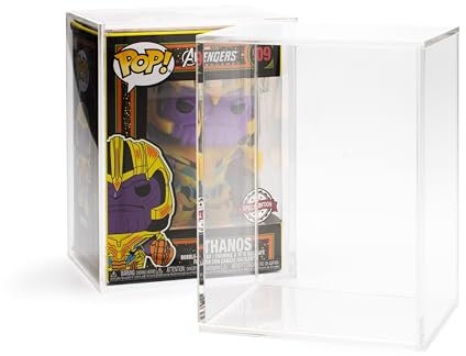 Friki Monkey Vitrine für Funko Pop, Aussteller aus Plexiglas, Größe 16,2 x 11,8 x 9,2 cm, Ausstellungsvitrine für Sammlungen, Schützen und Sammeln mit diesem Funko Pop! (1)