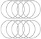 KALIONE Metallringe zum Basteln 10 Stück 20cm Silber Metallringe Metall Ringe Deko für Traumfänger Ring, Makramee Ring, Wickeltechnik, Floristik,Hochzeitskranz,Hoops