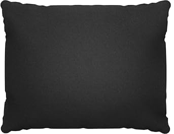POKAR Rückenkissen Stuhlkissen Rückenlehne für Stuhl Rattanmöbel Gartenmöbel Kissen Outdoor Rückenpolster Lounge Polster 70x40x15 cm, Schwarz