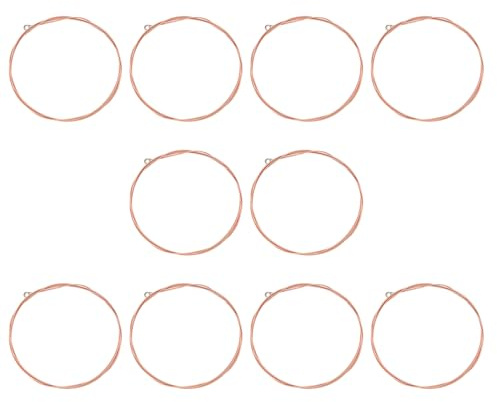 LT Easiyl 10 Stück D-4th Gitarrensaiten für Gitarre D Kette 90 cm Akustische Gitarrensaite Folk-Gitarren-Saite resistent gegen Rost Kupferseil Ersatz Gitarrensaiten