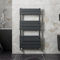 Radiant Living Flat Panel Heated Towel Rail Radiator 950 x 500mm Bathrooms Wall Mounted Ladder Anthracite Grey Central Heating