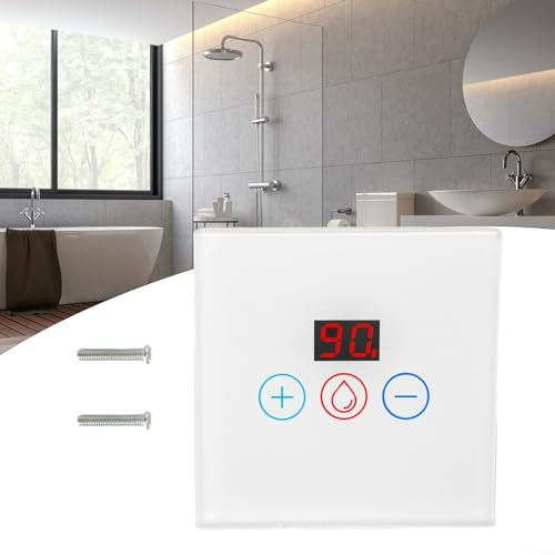 Smart Immersion Heater Timer Switch, Water Heater Timer Switch With Power Monitor, Group Control, Work With for TUYA for Smart Life App(white)