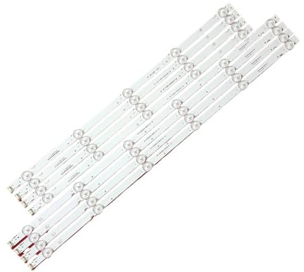 Lskjzzn 8 uds/Kit de Tiras LED compatibles for LG 55 TV 55UJ6200 55UJ620 LC550EGJ(SK)(A4) RF-AZ550E30-0501A-20 RF-AZ550E30-0601B-20