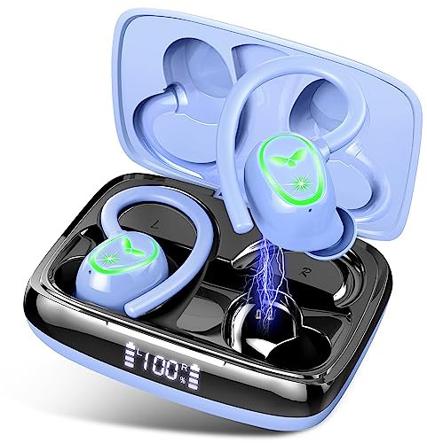 Drsaec Wireless Earbuds, Bluetooth 5.3 Headphones, 2024 Wireless Earphones HiFi Stereo Sound with ENC Mic, Sport Headsets in Ear