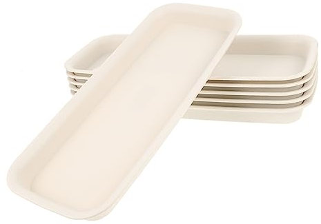 Gogogmee 6pezzi Sottovasi per Piante Vassoi Raccogligocce per Fioriere Resistenti e Facili da Usare Protezione per Pavimenti e Mobili