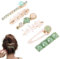 Traziewell Haarnadel Perlen Klein Haarklammer Perle Haarspange Damen Strassstein Haarnadeln für Frauen Haar Klammer Zubehör für Hochzeit Geschenke 0837
