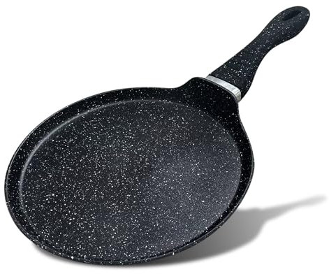 AKH HOUSEWARE Premium Non Stick Pancake Pan 30CM | Crepe pan | Induction Gas Ceramic hob Compatible Aluminum Heavy Duty Tawa Rotti Pan (30cm)