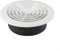 Cloudpower 100 mm Griglia di Ventilazione Rotonda, copertura di ventilazione regolabile griglia d'aria rotonda prese d'aria rotonde con flangia per bagno, ufficio, cucina, camera da letto