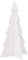 vidaXL Árbol Navidad de Adorno Madera Maciza Pino Blanco 80 cm, decoración del árbol de Navidad de Madera, árbol Decorativo de Madera, decoración del árbol de Madera