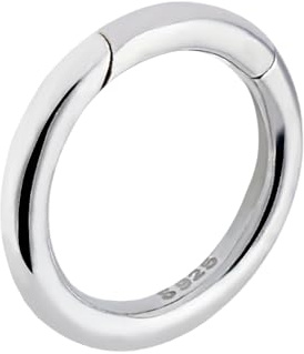 AHANDMAKER Sterling Silber Halskette Enhancer Verschluss Perlenkette Rund Verstärker Verkürzer Schmuckverschluss Kettenverkürzer Verschluss Mit Federtor Ringe Zur Schmuckherstellung (15.5mm / 0.6)