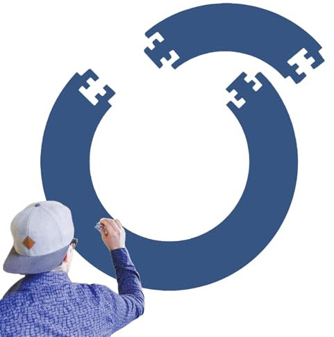Dart Catchring Surround, Surround Auffangring Dart Backboard, 5 Teiliger Schutzring der Dartscheibe, Dartscheibe Umrandung, Abnehmbarer Schutzring für Dartboard, Einfach EIN zu Packen(Marineblau)