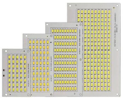 Plaque de projecteur LED PCB de remplacement, 20W 30W 50W 100W 150W 200W SMD5730 100%, panneau Source de lumière pleine puissance adapté aux lampes d'extérieur, bricolage, 5 pièces(White 6000-6500K,30