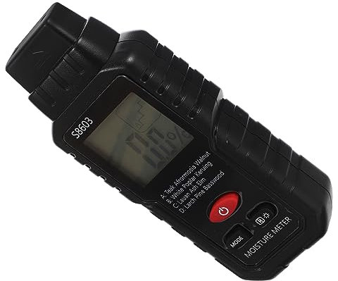 Gadpiparty Feuchtigkeitsmessgerät Für Wand Und Innenbereich Feuchtigkeitsmesser Mit Lcd-display Ergonomisch Designed Misst Papierfeuchtigkeit Zeichnet -werte Batteriefrei Für Holzverarbeitung