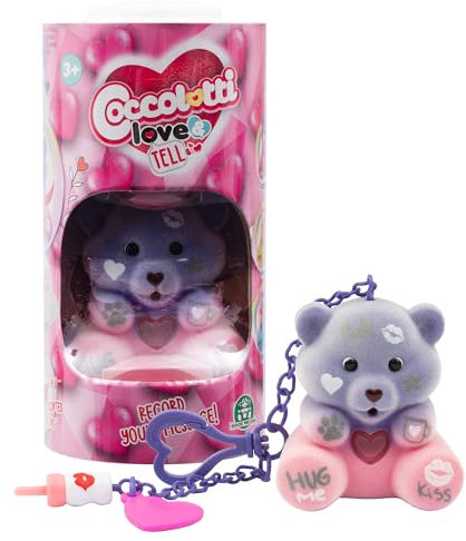 Coccolotti - Orsetto interattivo Love & Tell, effetti sonori e luminosi, modello Love, per bambini dai 3 anni, CCL153, bicolore