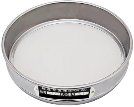 IWEIGN Filtro alimentare 1 PZ Dia20cm 4-2400 Mesh 304 Standard Test di Laboratorio Setaccio Ispezione Campionamento Farmacopea Setaccio (1400mesh (0.01mm))
