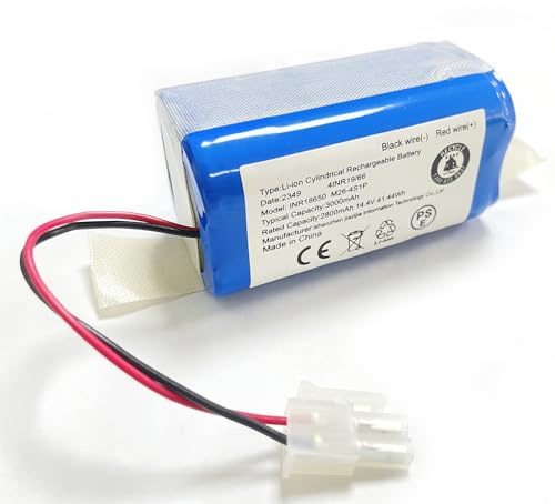 XITAIAN 14.4V 41.44Wh 2800mAh INR18650 M26-4S1P Ersatzakku für ILIFE A4, A4s, A4s Pro, A6, A7, A8, A9, V7, V7s, V7s Plus, für Ecovacs Deebot CEN660 CR120 CR130 DG800 X500 4INR19/66 Li-Ion Akku