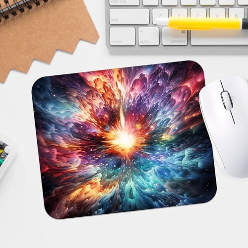 Cosmic Infinity Premium-Textured Mouse Pad - Waterproof Stitched Edge Desk Mat for Gaming and Office - Non-Slip Rubber Base for Comfort and Durability