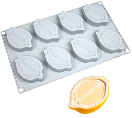 Limone Silicone Molds per Mousse Cake, 3D Silicone Baking Mold per French Dessert Pastry Ice Cream Cake Decoration Mold,