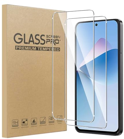 MIBZOR Lot de 2 Verre Trempé pour Blackview Color 6 (6.67) | Film en Protection écran efficace contre les Rayures Ultra Résistant 0,33mm HD Transparent Dureté 9H Glass