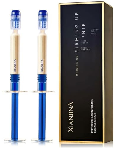 Micro-Molecular Collagen Anti-Wrinkle Lotion, XIANJINA Peptide Collagen Firming Essence Cream, Peptide Serum, Anti Aging & Anti Wrinkle Face Care, Natural Hydrating Face Serum for All Skin Type (2PCS)