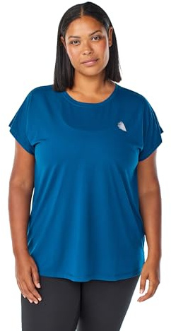 Zizzi Active by Damen Große Größen T-Shirt Kurze Ärmel Größe Gr XXL Gibraltar Sea