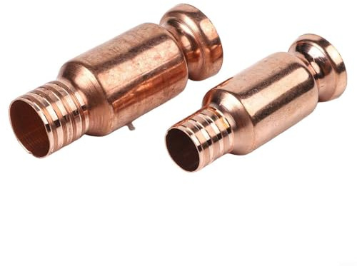 Manueller Siphonanschluss zum Umfüllen von Flüssigkeiten, 2 Stück, 15 mm + 19 mm Kupferarmaturen, selbstansaugender Siphonschlauchadapter, schnelles 3,5 GPM Pumpen, Heimwerkstatt & Garage