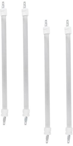 TINEASUR Lot de 4 Tubes Tubes Chauffants en Quartz 28,7 Cm pour Chauffage Électrique de Terrasse Élément Chauffant de Rechange Performant Compatible Poêle Électrique Chauffage Extérieur