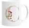 Autiga Buchstaben-Tasse C Tasse mit Buchstabe Alphabet Monogramm Watercolor gezeichnet Kaffeetasse weiß Unisize