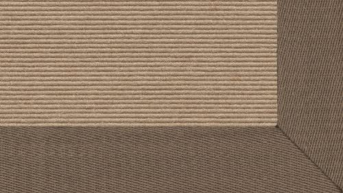 Tretford Teppiche mit Bordüre aus Leinen 4 Meter Breit Farbe tretford Leinenbordüre Lh_uni_613, Größe 250cm