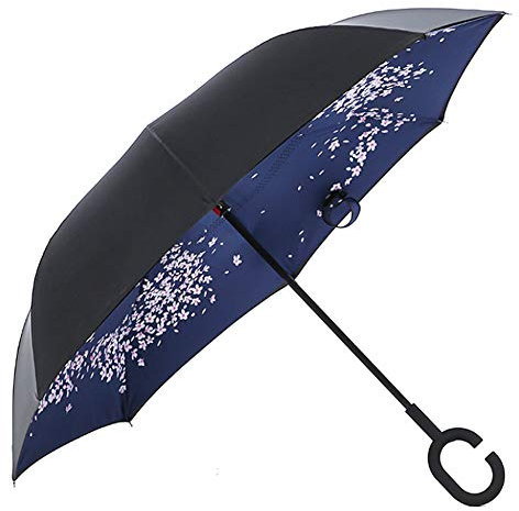 KuanDar Sombrilla, sombrilla reversible a prueba de viento parasol