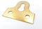 32mm Slotted Picture Mirror Glass Plates - Brass Plated - Secure Frame Mirror Hanging Fixing - Pack of 50