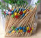 AILEXI Palos De CÓCtel Palos De Madera De 100 Cuentas Suministros Para La Fiesta Volantes Bocaditos Frutas Bocaditos Bocaditos - Estrellas Multicolores