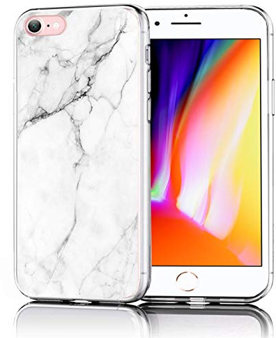 Verco Handyhülle für iPhone 8, iPhone SE 2020 2022 Hülle Premium Muster Handy Cover für Apple iPhone 7/8 Hülle weiches Flexibles TPU Case (4,7 Zoll), Marmor