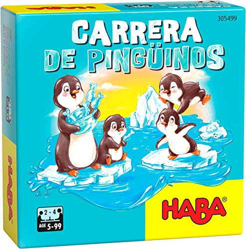 HABA - Penguin Race-ESP Board Game (Habermass H305499)