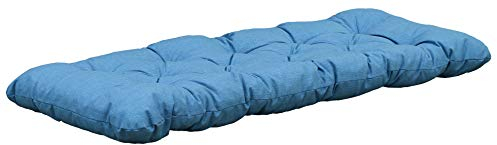 Ambientehome 2-Sitzer-Sitzkissen ca 120 x 50 x 8 cm, Blau/Grau