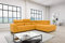DOMO. collection Ecksofa Brandon, Sofa mit Rückenfunktion in L-Form, Polsterecke, Eckgarnitur 275 x 228 x 98 cm (BxTxH), gelb