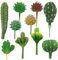 Cayway 10 Pz Plantas de Cactus Artificiales, Suculentas Falsas Suculentas Plantas Artificiales Surtidas Suculentas Faux Suculentas para Decoración del Hogar, Decoración de Pared, Jardín, Bricolaje