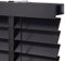 Holz Jalousie 50mm - Schwarz - 140 cm x 175 cm - Fenster und Tür Jalousie - Holz-Jalousie
