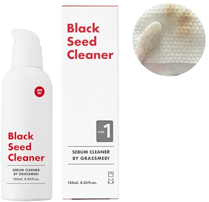 JAYU PET Black Seed Cleaner - Cat Chin Acne Treatment, Non-Toxic Hypoallergenic Cleanser, Cat Acne Chin Treatment, Remove Cat Chin Blackheads, Improves Skin Health 4.3 fl.oz (125ml)