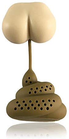 Poop Teesieb | Lustiges Tee-Ei aus Silikon | Wiederverwendbare Loseblatt-Teebeutel | Poop Tee Filter Innovative Form Silikon Tee-Ei Beutel Teekanne Küchenzubehör