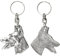 Art-Dog Niedlicher Hundeschlüsselanhänger - Exklusive Kollektion Dobermann Classical - Klassischer Dobermann Schlüsselanhänger Hund - Versilberte Keyring mit 2,5 Schloss - 5,2x4,7x9,6cm