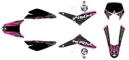 Kit de décoration KRM rose Derbi X-treme 2011-2017