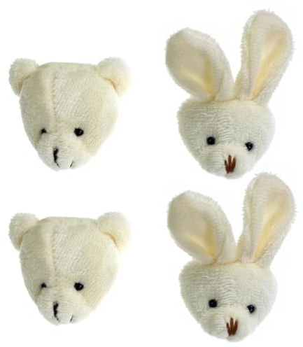 4 Pièces Broche Lapin Jouets Pour Enfants Pour Filles Jouets Pour Bébés Broche De Dessin Animé Épingle à Poitrine Jouet D'enfant Décor Vêtements Peluche Blanche Pendentif