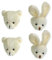 4 Pièces Broche Lapin Jouets Pour Enfants Pour Filles Jouets Pour Bébés Broche De Dessin Animé Épingle à Poitrine Jouet D'enfant Décor Vêtements Peluche Blanche Pendentif