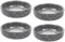 Dmnnlp 4Pcs Small Bowls for Dips, 9x2.7cm Ceramic Dip Bowls, for Dips, Snack, Dessert, Side Dishes, Sushi-Round (Grey)