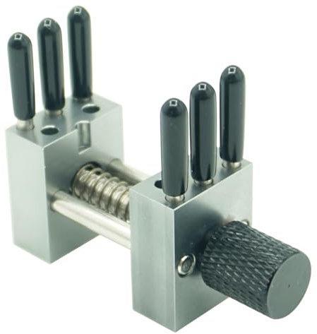 Multifunktionaler Mini-Schraubstock – Metall-Tiger-Zange mit verstellbarer Breite von 2,9 - 3,5 cm werden für Heimwerkerwerkzeuge wie Modellbau und Amateur-Bastelmontage verwendet (schwarz)