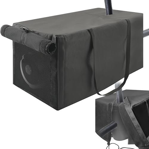 Pool Pump Covers 24x11x11 Inch Pool Pump Motor Enclosure Cover with Plush Lining, Waterproof Pool Heat Pump Cover for Winter Outside Pump Unit Protection, with Rolling Door and 2 Fixed Handles