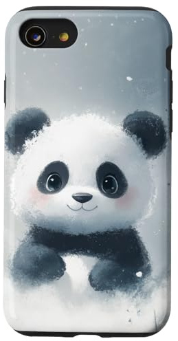 Panda-Charakter, niedlicher Panda, bezauberndes Tier Hülle für iPhone SE (2020) / 7 / 8